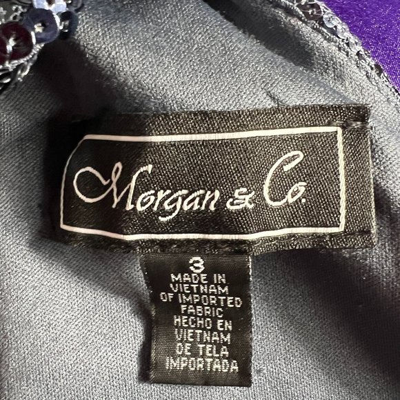 📌Morgan & Co. Eyecatcher Blue Sequin Halter Neckline Prom - Ball - Party Gown - Picture 14 of 16